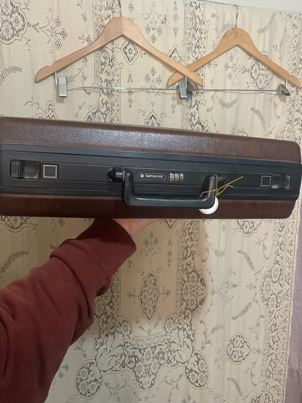 Samsonite: vintage brown Men's Hard Briefcase
